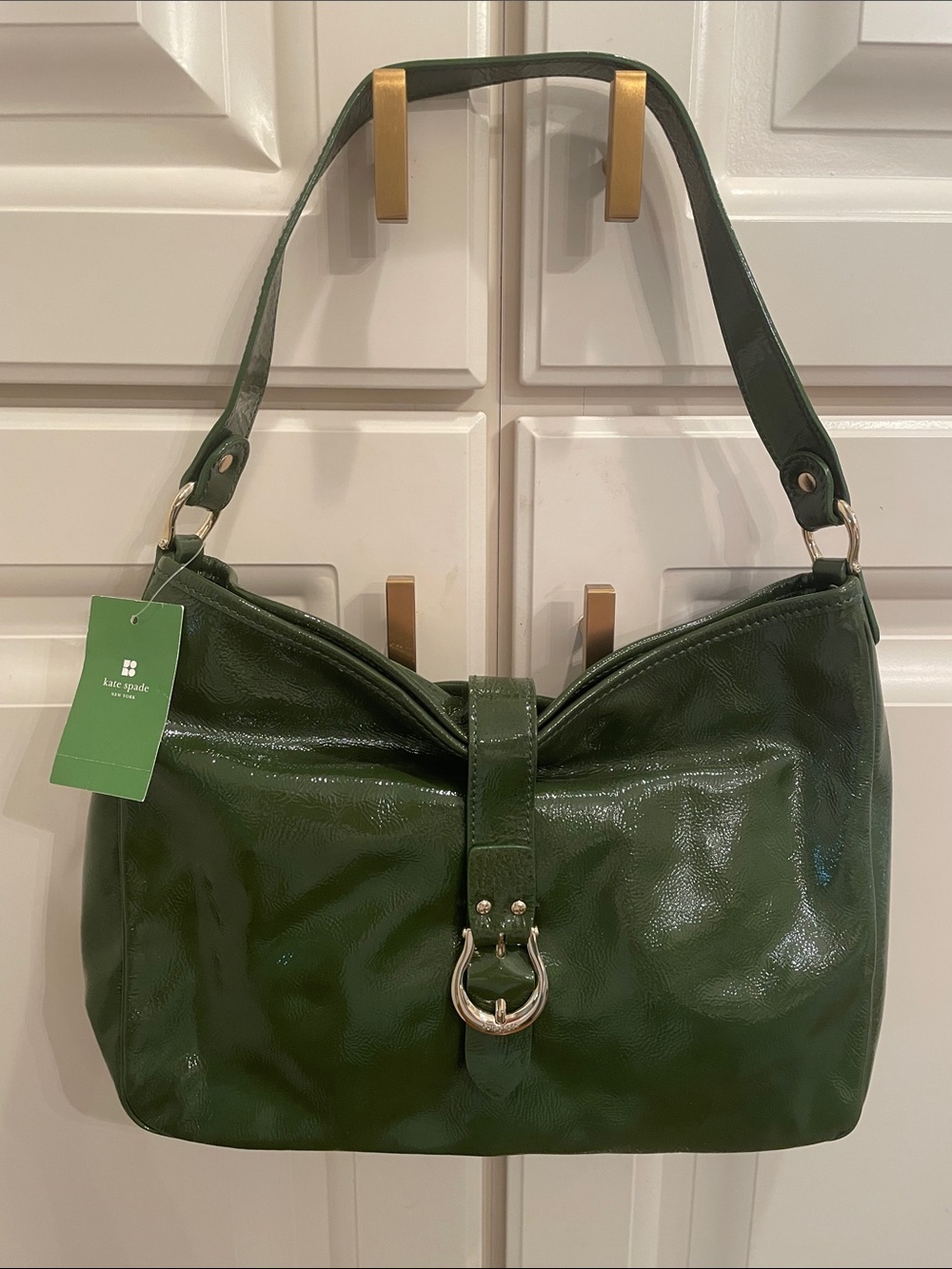 Kate spade NEW Melanie moss patent leather bag